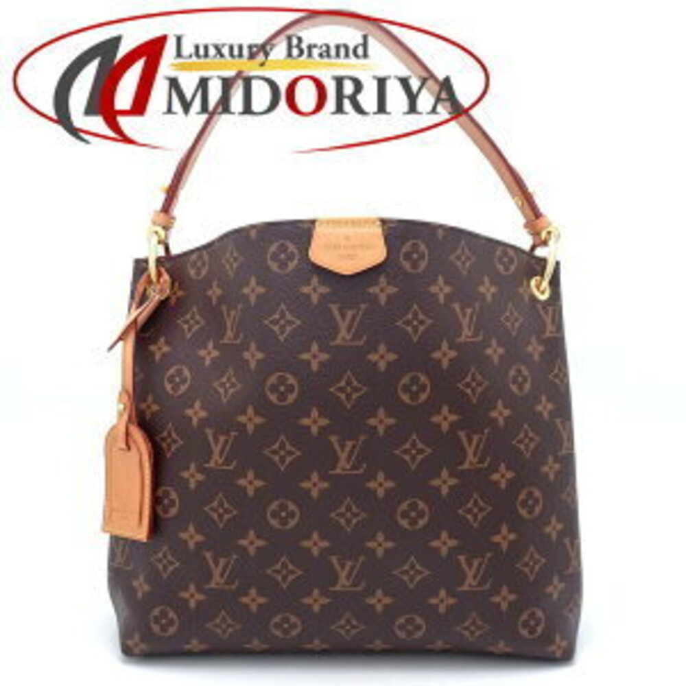 LOUIS VUITTON Monogram Graceful Shoulder Bag Brown Pivoine